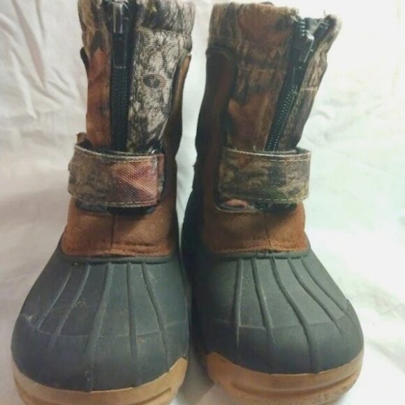 Ozark Trail Camo Camouflage Winter Rubber Snow Boots Removable Liners 10 Boys - Picture 6 of 8
